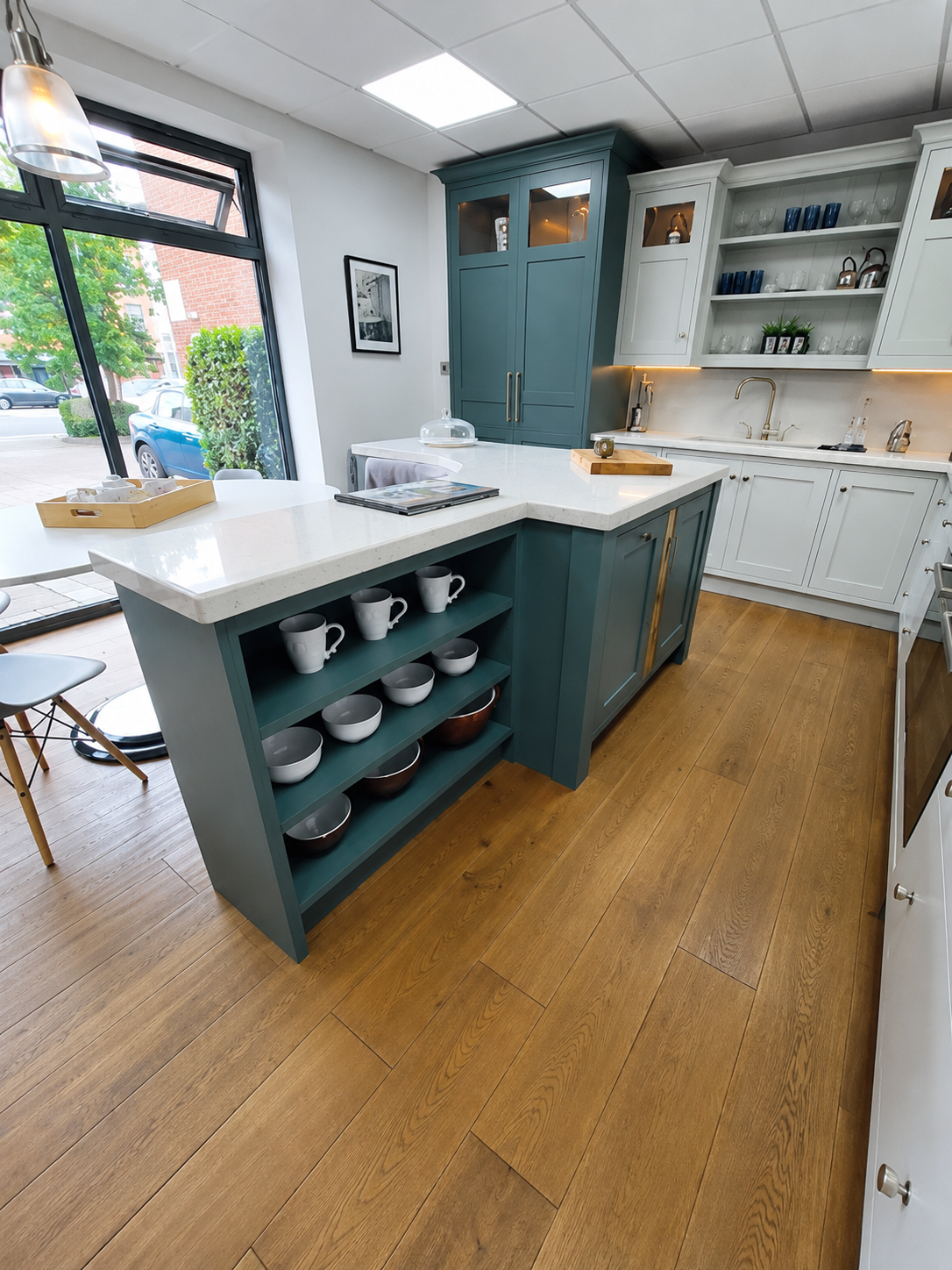 Alexander Lewis showroom kitchen hand painted by Traditional Painter