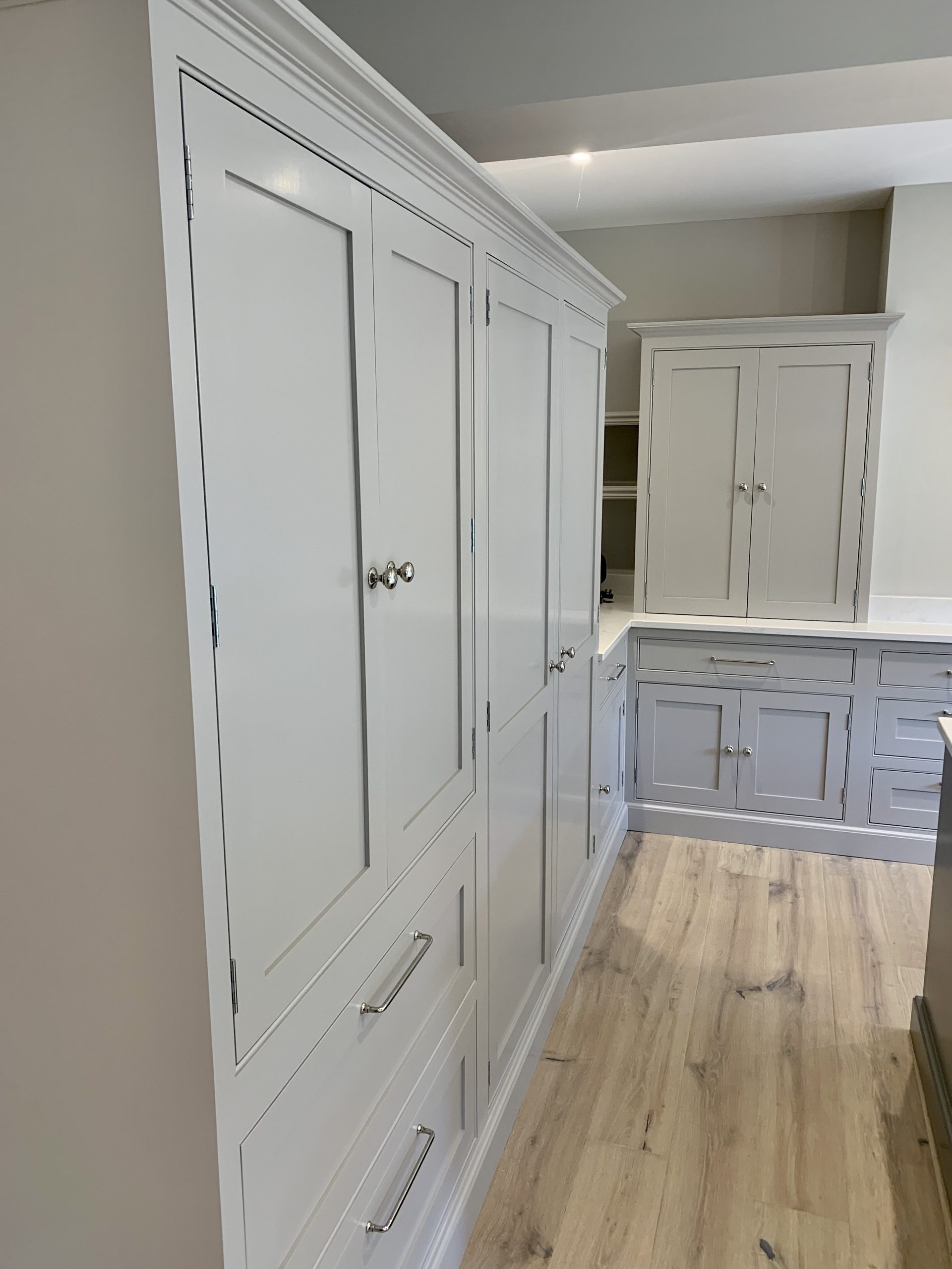 Hand painted new installation kitchen finished by Traditional Painter