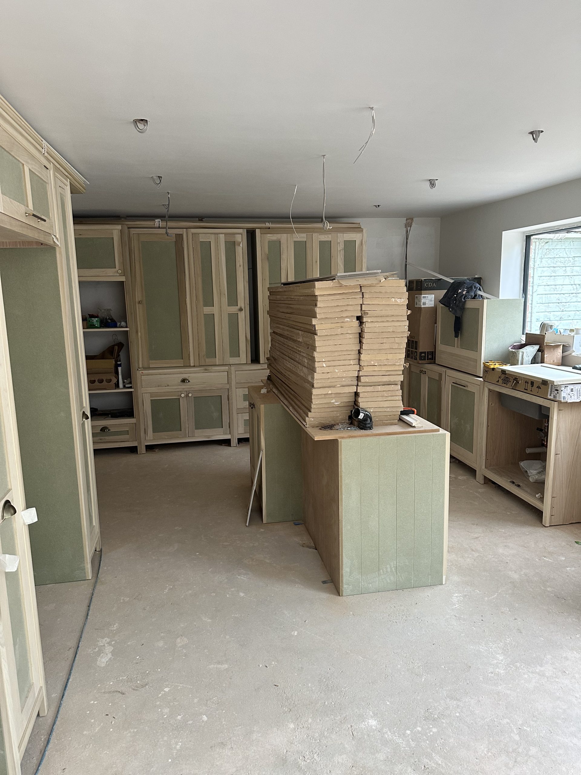 Christchurch handmade kitchen before painting