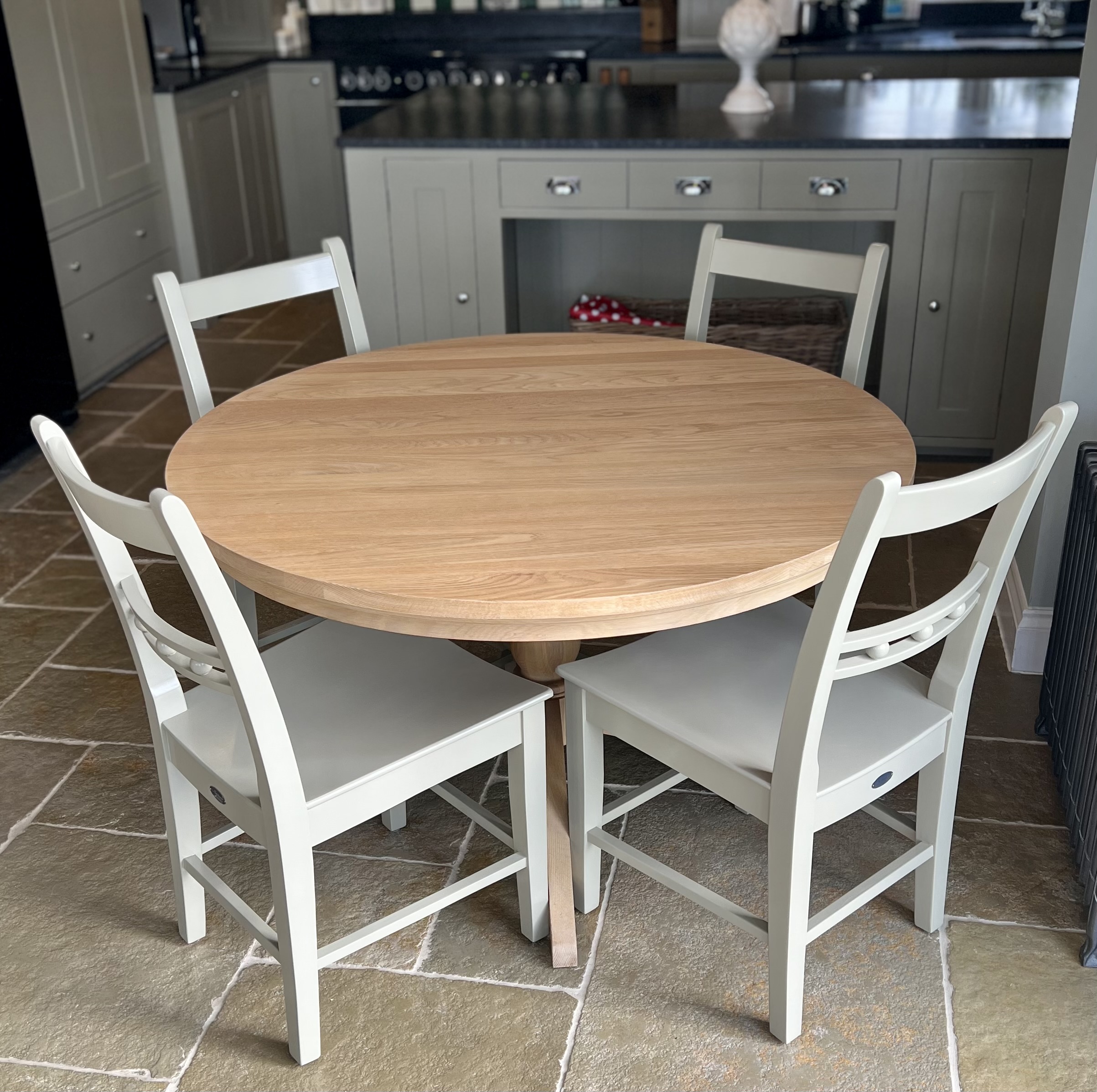 Painted table and chairs