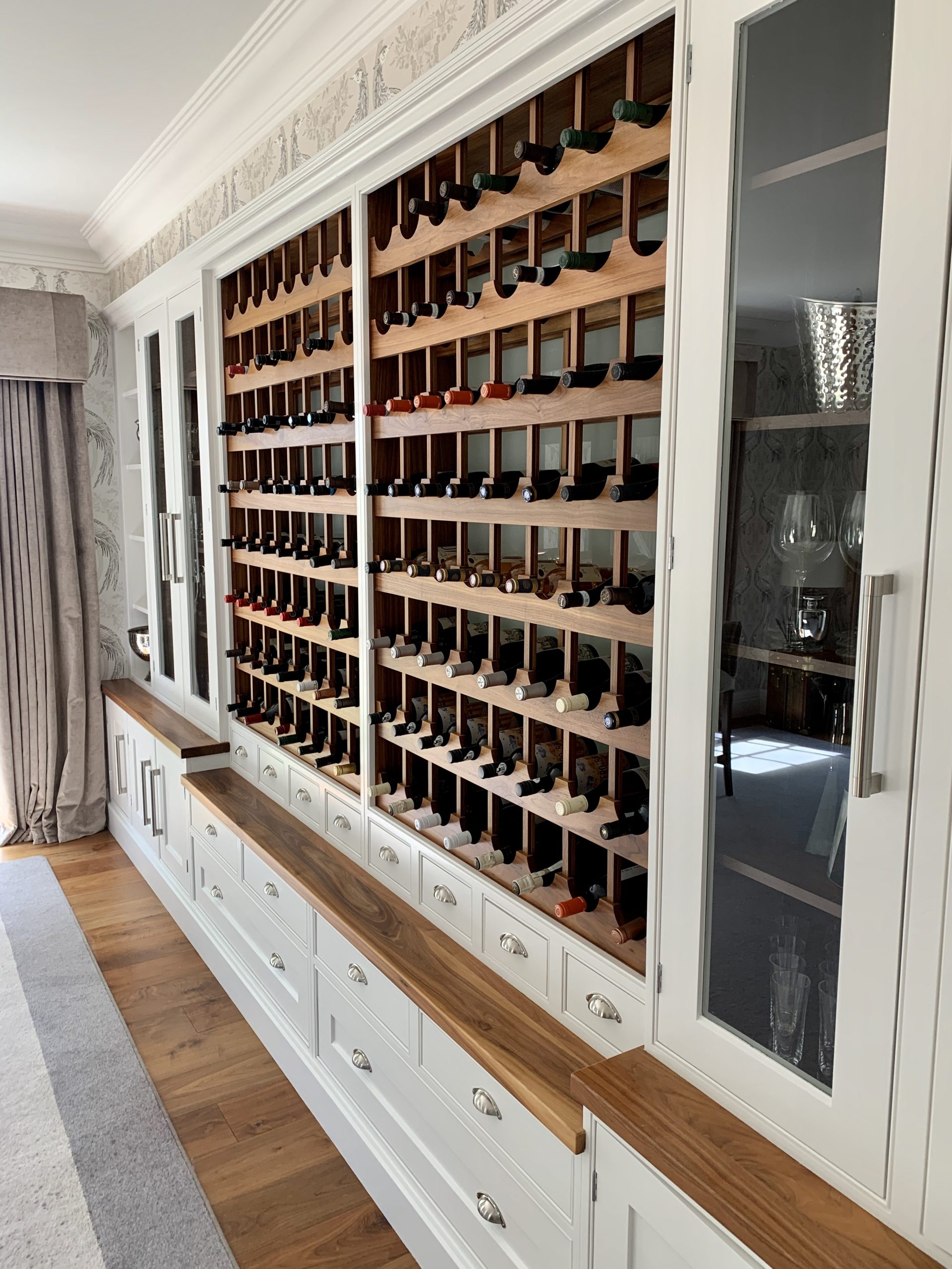 Finished painted wine rack