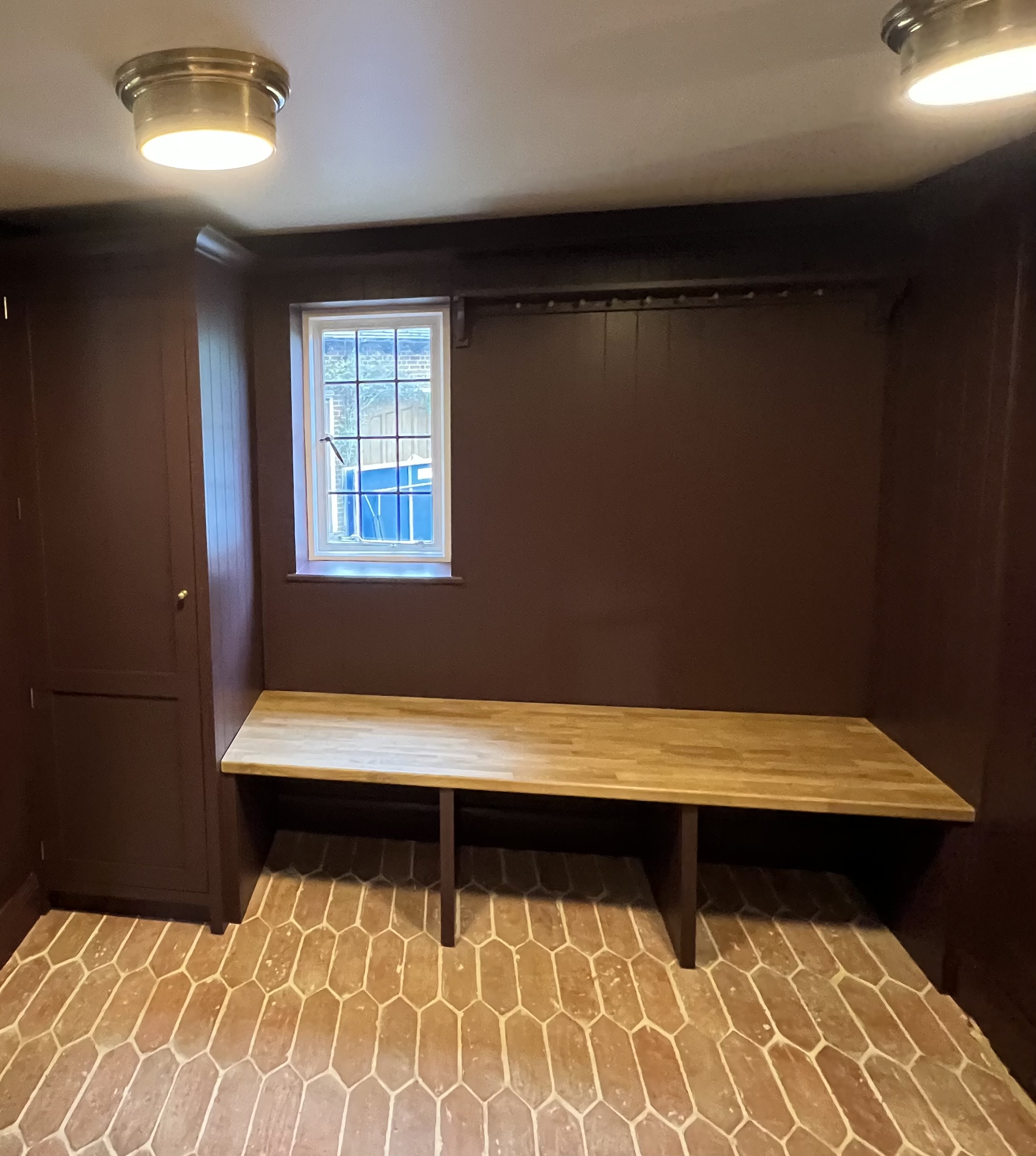 Painted boot room furniture