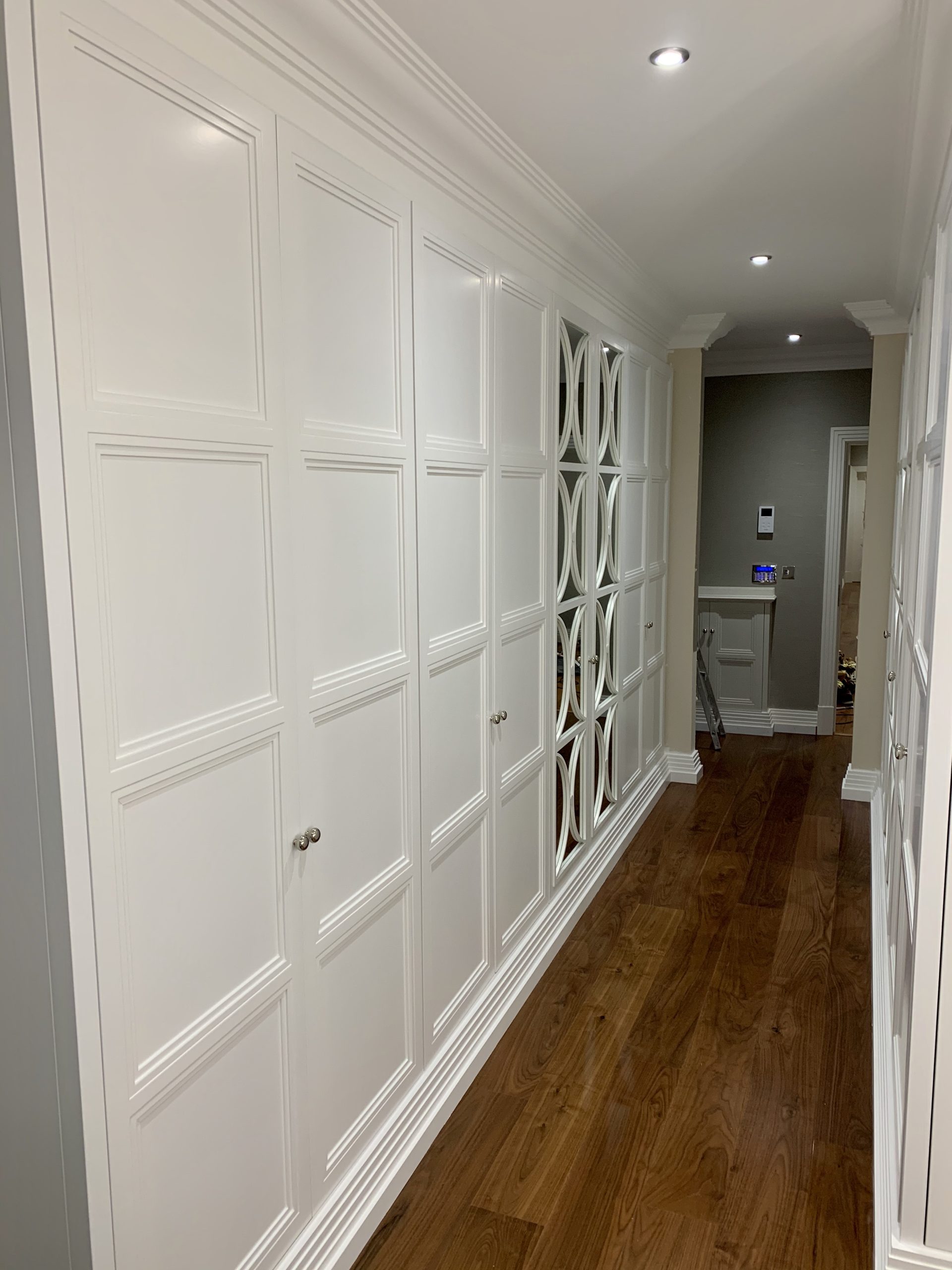 Hand painted bedroom wardrobes