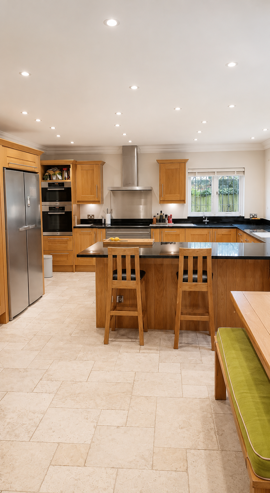 Existing kitchen before professional repainting in the North West