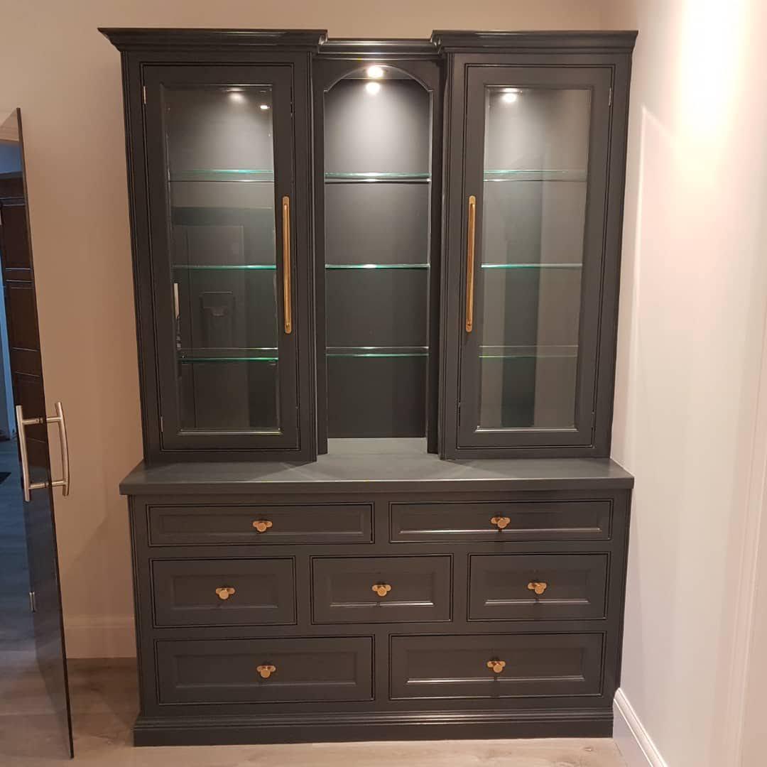 Dark dresser hand painted