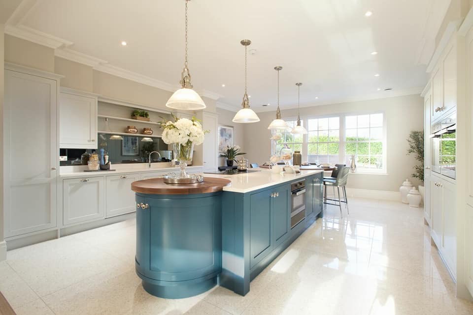 Hand painted bells kitchen